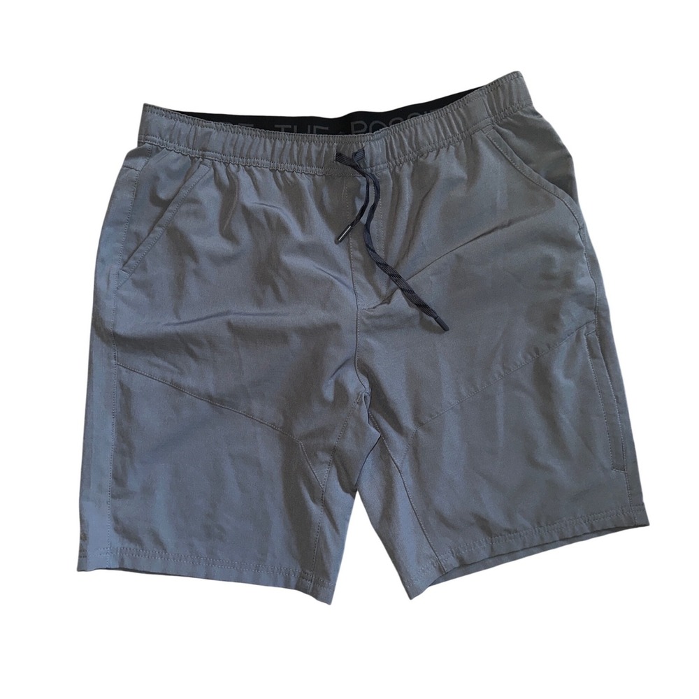 Gerry Mens Active Hiking Shorts Grey Elastic Waist Drawstring Size XL